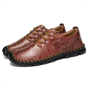 Men's Hand Sewing Cowhide Outdoor Non-slip Casual Shoes